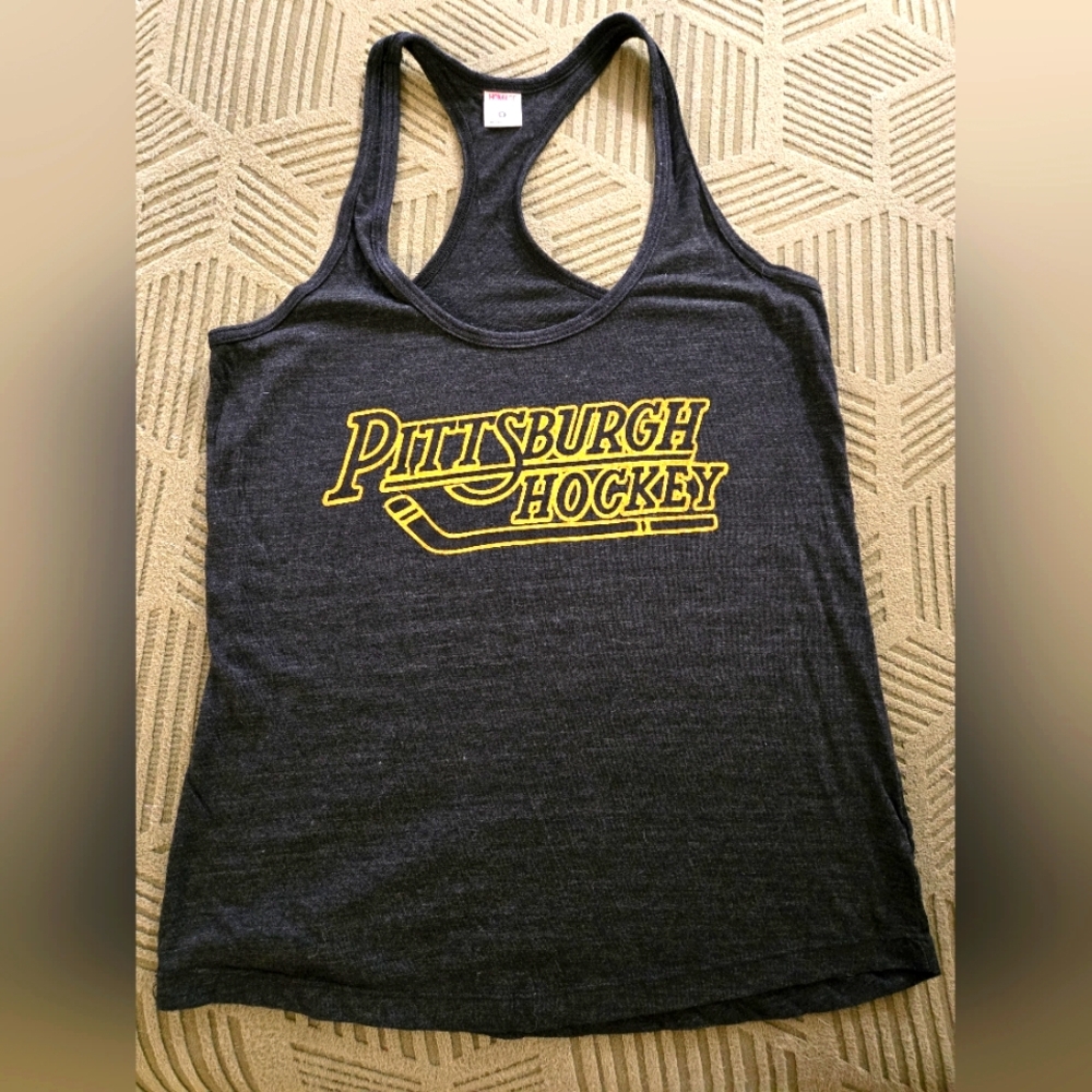 Homage Pittsburgh Penguins Hockey Women's Gray Tank Top